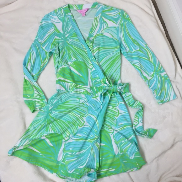 Lilly Pulitzer Pants - Lilly Pulitzer Women’s Karlie Wrap Romper XS